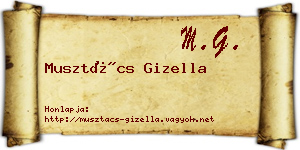Musztács Gizella névjegykártya